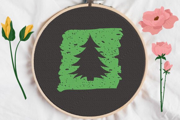 Christmas Tree Silhouette Embroidery Review