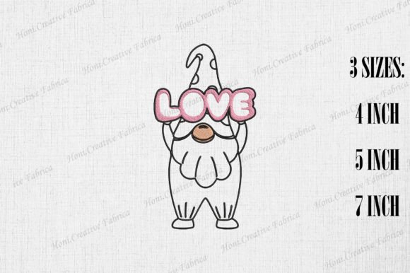 Cute Gnome LOVE Valentine's Day Embroidery Review