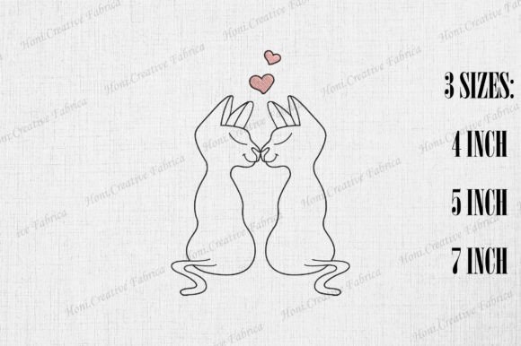 Cute Love Cat Valentine Embroidery Review