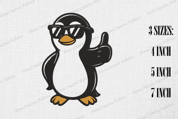 Cute Thumb Up Penguin Embroidery Review