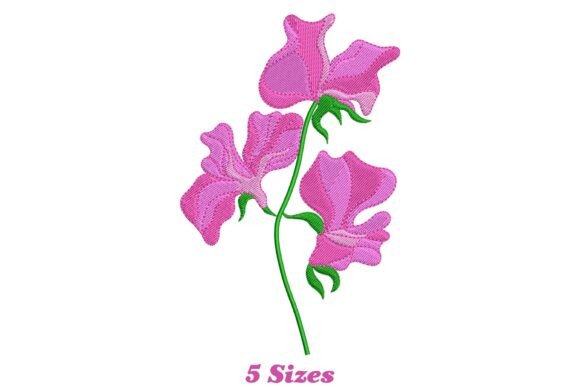 Elegant Sweet Pea Flower Embroidery Review